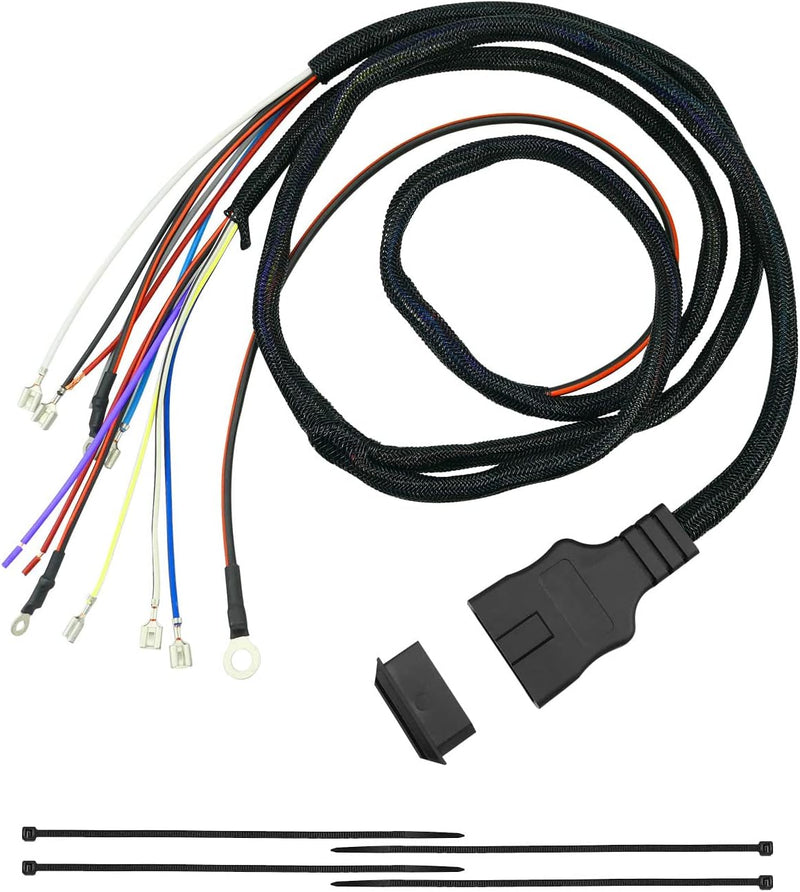 Cargue la imagen en el visor de la galería, 11 Pin Plow Side Light Wiring Harness Replace 26347 26377 Fit for Western SnowEx Plows Fisher Blizzard, 3 Plug Snowplow Light Harness with Dust Cover from MyMROmarts
