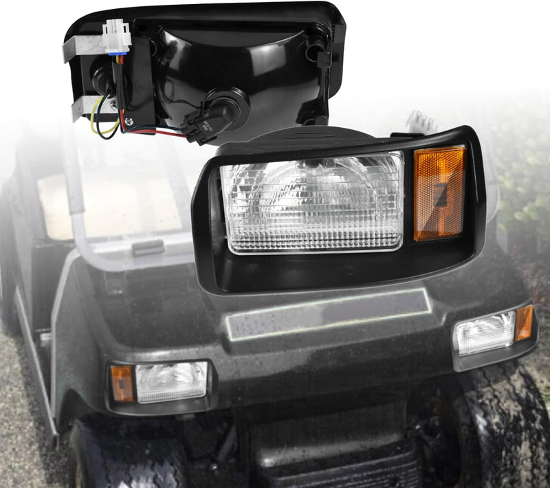 Cargue la imagen en el visor de la galería, Halogen Headlights for 1993 Up Club Car Ds Passenger and Driver Side Factory Style OEM 101988002 101988001 Replace 12V Head Lights Kit Assembly from MyMROmarts
