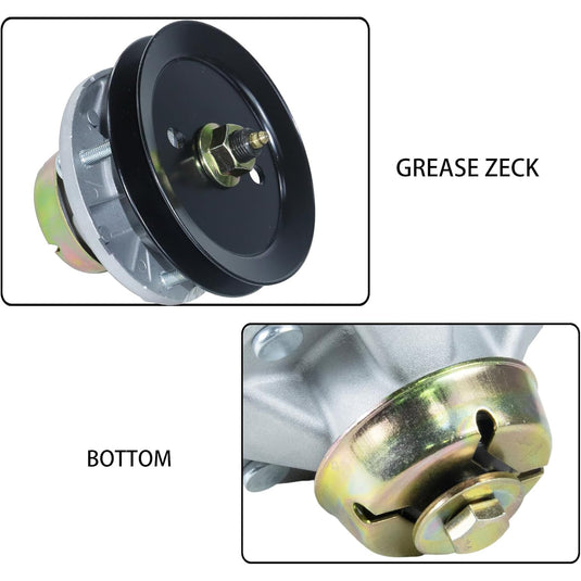 Spindle Assembly AM144377 AM124498 with M131814 Pulley for John Deere X320 X304 X360 X520 X530 X540 X590 GX255 GX335 Lawn Tractors from MyMROmarts
