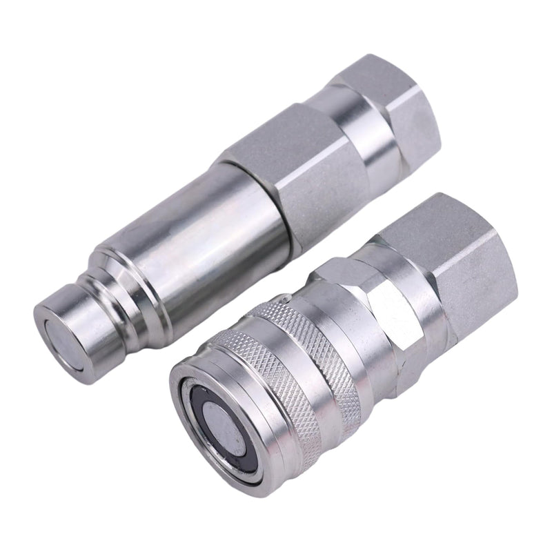 Load image into Gallery viewer, Male &amp; Female Flat Face Coupler Kit 7246777 7246790 For Bobcat 542 553 653 751 753 763 773 7753 853 863 864 873 963 B100 B200 B250 E08 E10 E32i E35 E42 E45 E55 from MyMROmarts
