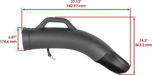 Upper & Lower Discharge Chute Compatible with John Deere 102 105 115 125 135 D110 D120 L100 L105 L107 L108 L110 L111 L118 LA100 LA110 LA120 X110 X120 X125 X145 GY20423 GY20159 GX20398 from MyMROmarts