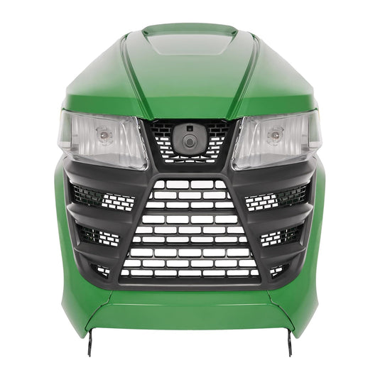 Complete Hood Kit Hood Side Panel Upper Hood Front Grille w/Headlight AUC13489 AUC13490 M168883 M168888 For John Deere X300 X304 X310 X320 X350 X370 X384 X394 from MyMROmarts