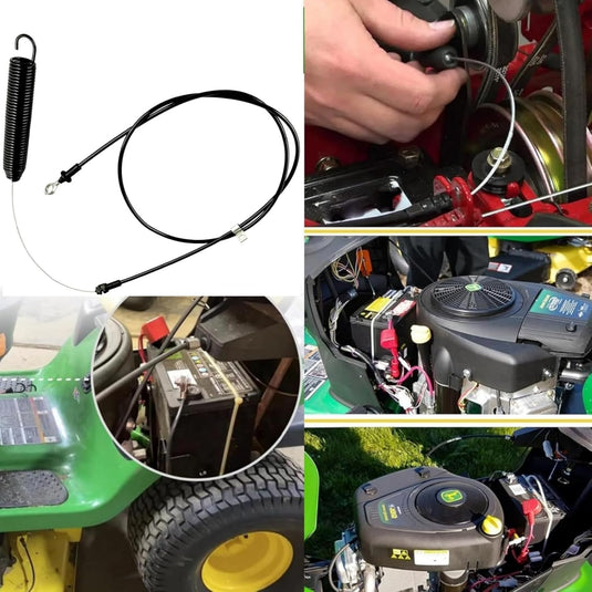 GY22387 PTO Control Push Pull Cable for John Deere Riding Mower Deck Engagement Clutch Cable L100 L105 L107 L110 L111 L118 X106 107S D100 D105 D110 D120 D125 D130 E100 E110 E120 E130 from MyMROmarts