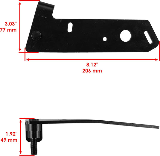 Adjustable Deck Brake Actuator Arm and Pulley Compatible with John Deere 17.542HS D105 D110 from MyMROmarts