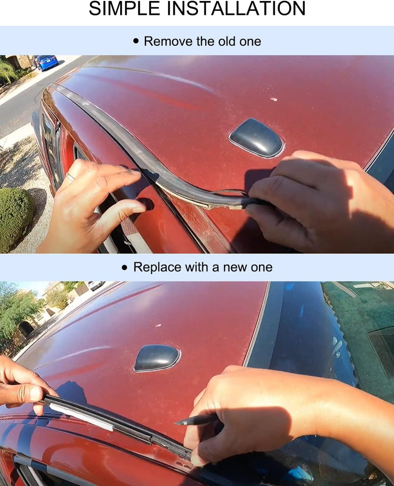 Load image into Gallery viewer, Roof Drip Molding Fit for Toyota Tundra Double Cab 2007-2020, A Pair of Roof Weatherstrips Replace 75551-0C050 75552-0C050 from MyMROmarts
