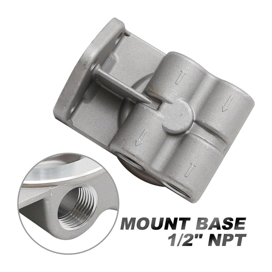 Fuel Filter Tool Kit 1R-0750 & 1R-0749 24770 for CAT C7/C9 engines | 1/2" NPT Diesel Remote Mounting Base | Replacement for CAT Filter Housing | Complete Replacement Kit - Engine Maintenance Parts > Fuel Filter from MyMROmarts