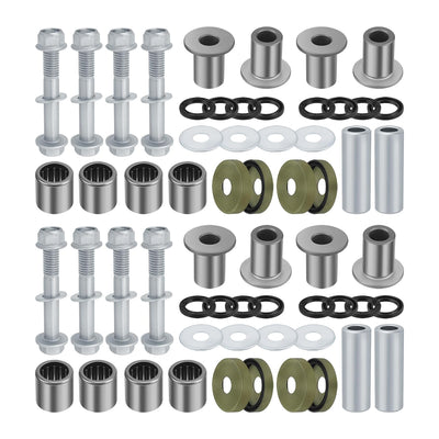 2 Set Front Upper Lower A Arm Bushing Seal Kits & Bolts 52455-07G00 92026-S095 3406-111 for Arctic Cat 2004-2008 400 DVX Kawasaki 2003-2006 KFX400 Suzuki 2003-2014 Quadsport Z 400 from MyMROmarts