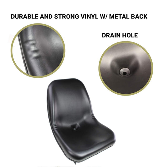 Heavy Duty Steel Pan Seat E-6667684 for Bobcat Skid Steer 1600 753 763 773 7753 611 642 653 from MyMROmarts