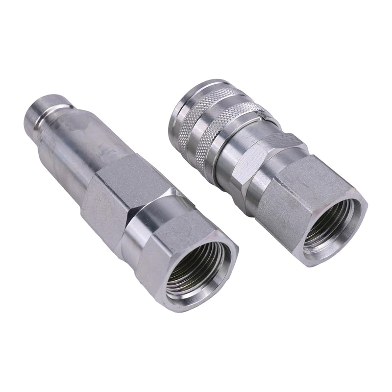 Load image into Gallery viewer, Male &amp; Female Flat Face Coupler Kit 7246777 7246790 For Bobcat 542 553 653 751 753 763 773 7753 853 863 864 873 963 B100 B200 B250 E08 E10 E32i E35 E42 E45 E55 from MyMROmarts
