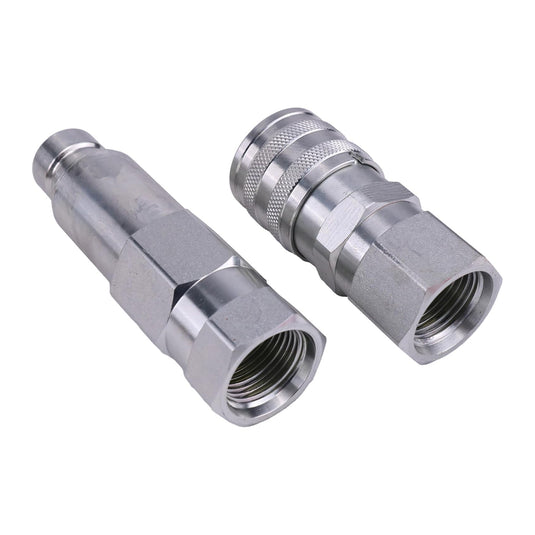 Male & Female Flat Face Coupler Kit 7246777 7246790 For Bobcat 542 553 653 751 753 763 773 7753 853 863 864 873 963 B100 B200 B250 E08 E10 E32i E35 E42 E45 E55 from MyMROmarts