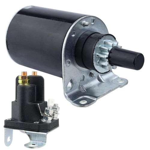 Starter Motor & Solenoid Relay MIA11564 MIU11006 for John Deere X300 X300R X320 X324 X360 Kawasaki Engine from MyMROmarts