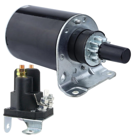 Starter Motor & Solenoid Relay MIA11564 MIU11006 for John Deere X300 X300R X320 X324 X360 Kawasaki Engine from MyMROmarts