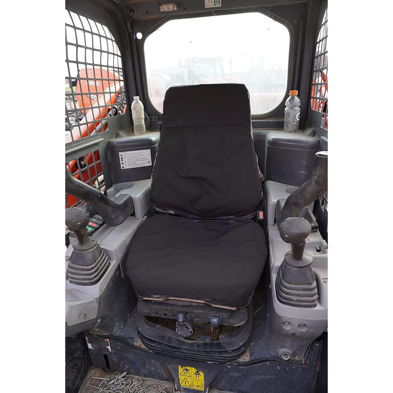 Load image into Gallery viewer, Durafit Seat Covers, KU24 Black Endura KUBOTA Models SVL 75-95.2 KUBOTA Skid Loader, KX0400, U48-5 Excavator in Black Endura - Body Parts &gt; Other Cab Parts &gt; Seat Cover from MyMROmarts
