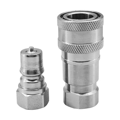 Female & Male Flat Face Quick Coupler LVA16843 AW32184 For John Deere H120 D120 220R Loaders 1023E 1025R 1026R 2025R 2032R 2036R 2038R Tractors - Hydraulic Parts > Hydraulic Pipe from MyMROmarts