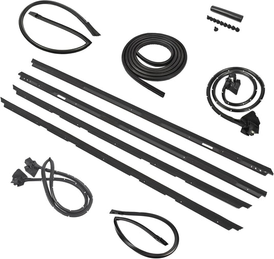 9Pcs Rail Window Seal Weatherstripping Kit Replacement for Chevy Monte Carlo 1983-1988 128555 from MyMROmarts