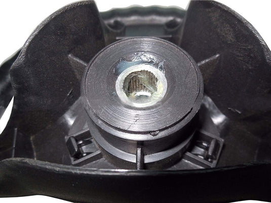 Black Plastic 3-Spoke Steering Wheel Compatible with John Deere D100, D105, D110, D120, D130, D140 Lawn Mower Tractor from MyMROmarts