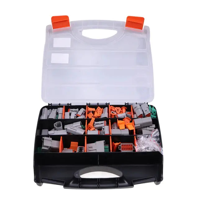 Afbeelding laden in Galerijviewer, 750 Pcs Deutsch DT Connector Kit DT04/06-2P/2S/3P/3S/4P/4S/6P/6S/08PA /08SA/12PA/12PS for 14 16 18 20 AWG Stamped Contacts Kit - Electrical Parts &gt; Other Electrical Parts from MyMROmarts
