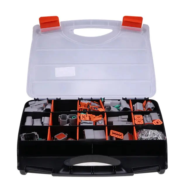 Afbeelding laden in Galerijviewer, 750 Pcs Deutsch DT Connector Kit DT04/06-2P/2S/3P/3S/4P/4S/6P/6S/08PA /08SA/12PA/12PS for 14 16 18 20 AWG Stamped Contacts Kit - Electrical Parts &gt; Other Electrical Parts from MyMROmarts
