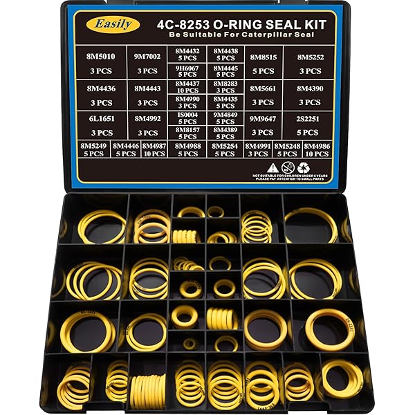 Cargue la imagen en el visor de la galería, 4C-8253 Seal O-Ring Kit, Silicone 90, Hydraulic Hose Fitting Orings, Fits CAT Caterpillar Excavator 2701533 4C8253 Replacement - 维修套件 from MyMROmarts
