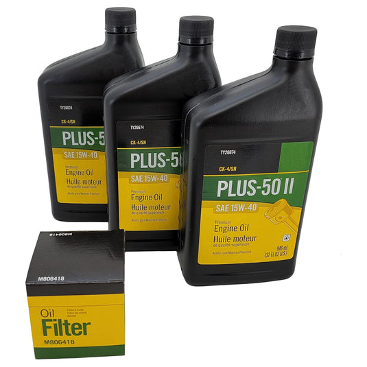Oil Change Kit TY26674A M806418 For John Deere Compact Utility Tractors 1023E 1025R 1026R - Engine Maintenance Parts > Filter Kits from MyMROmarts
