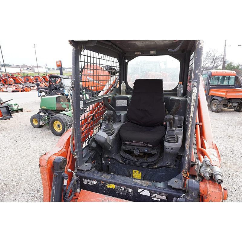 Load image into Gallery viewer, Durafit Seat Covers, KU24 Black Endura KUBOTA Models SVL 75-95.2 KUBOTA Skid Loader, KX0400, U48-5 Excavator in Black Endura - Body Parts &gt; Other Cab Parts &gt; Seat Cover from MyMROmarts
