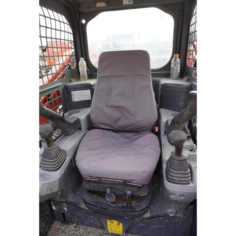 Load image into Gallery viewer, Durafit Seat Covers, KU24 Gray Endura KUBOTA Models SVL 75-95.2 KUBOTA Skid Loader, KX0400, U48-5 Excavator in Gray Endura - Body Parts &gt; Other Cab Parts &gt; Seat Cover from MyMROmarts
