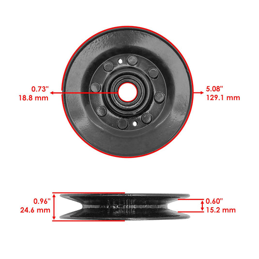 Drive Idler Pulley TCA17541 For John Deere ZTrak Mid-Mount 737 757 Max-Frame 777 797 from MyMROmarts