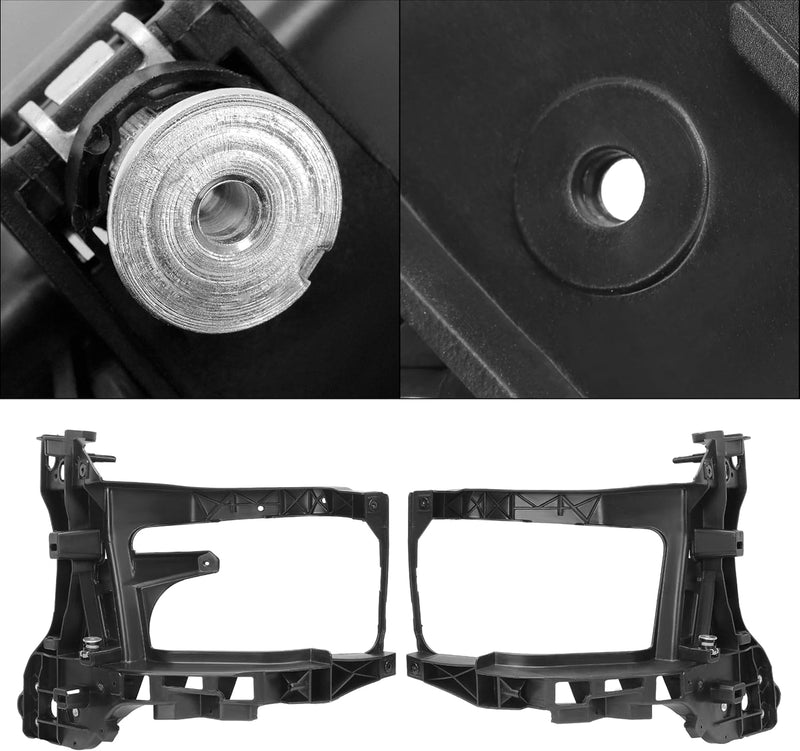 Indlæs billede i Gallery Viewer, Radiator Support Headlamp Mounting Bracket Compatible with 2013-2024 Dodge Ram 1500 Classic 2500 3500 4500 5500 Replacement for 68222829AA CH1225256 68222828AA CH1225257 (Set of 2) from MyMROmarts

