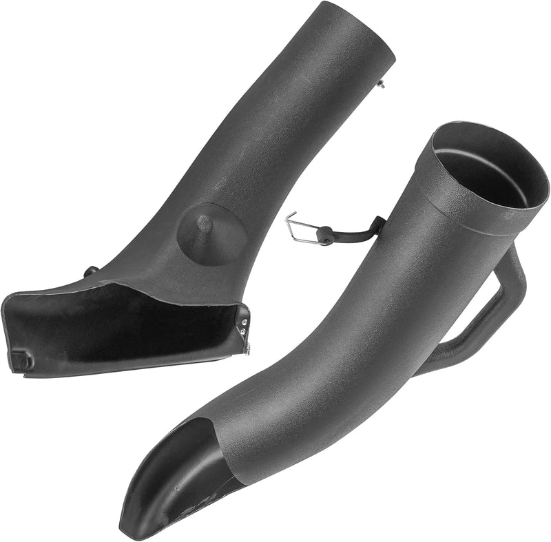 Load image into Gallery viewer, Upper &amp; Lower Discharge Chute Compatible with John Deere 102 105 115 125 135 D110 D120 L100 L105 L107 L108 L110 L111 L118 LA100 LA110 LA120 X110 X120 X125 X145 GY20423 GY20159 GX20398 from MyMROmarts
