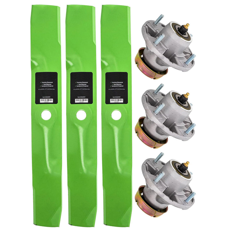 Load image into Gallery viewer, Spindle Medium-Lift Blade AM135349 for John Deere 54 inch Deck 1023E 1025R GT245 LX288 X320 X340 Z425 Z445 from MyMROmarts
