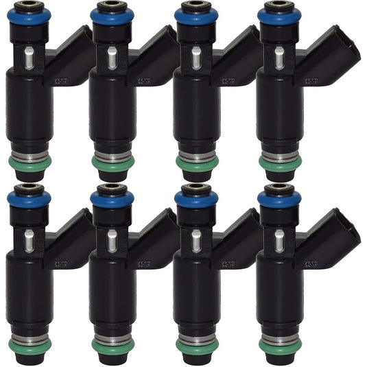 8 Pcs Fuel Injector GM12580426 Compatible wIith Chevy 5.3 Tahoe Silverado Suburban 2002 2003 2004 2005 2006 GMC Yukon Xl Sierra 1500 Flex Engine 4 Holes from MyMROmarts