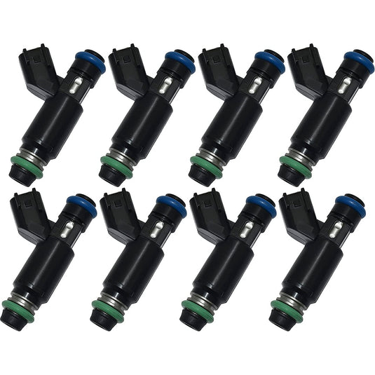 8 Pcs Fuel Injector GM12580426 Compatible wIith Chevy 5.3 Tahoe Silverado Suburban 2002 2003 2004 2005 2006 GMC Yukon Xl Sierra 1500 Flex Engine 4 Holes from MyMROmarts