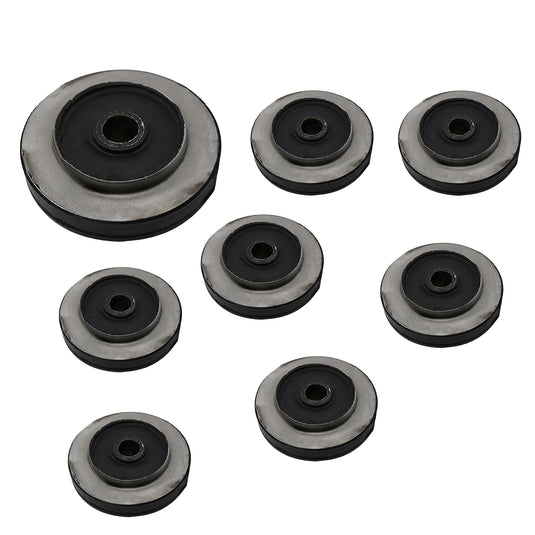 8Pcs Engine Mounting Rubber Cushion Feet Bumper For Caterpillar CAT Excavator E120 E120B E312 E312B E312C from MyMROmarts