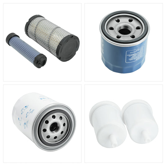 Maintenance Filter Kit HH150-32430 K1211-82320 12581-43012 HHK20-36990 for Kubota BX Series Sub-Compact Tractor BX23S BX1880 BX2380 from MyMROmarts