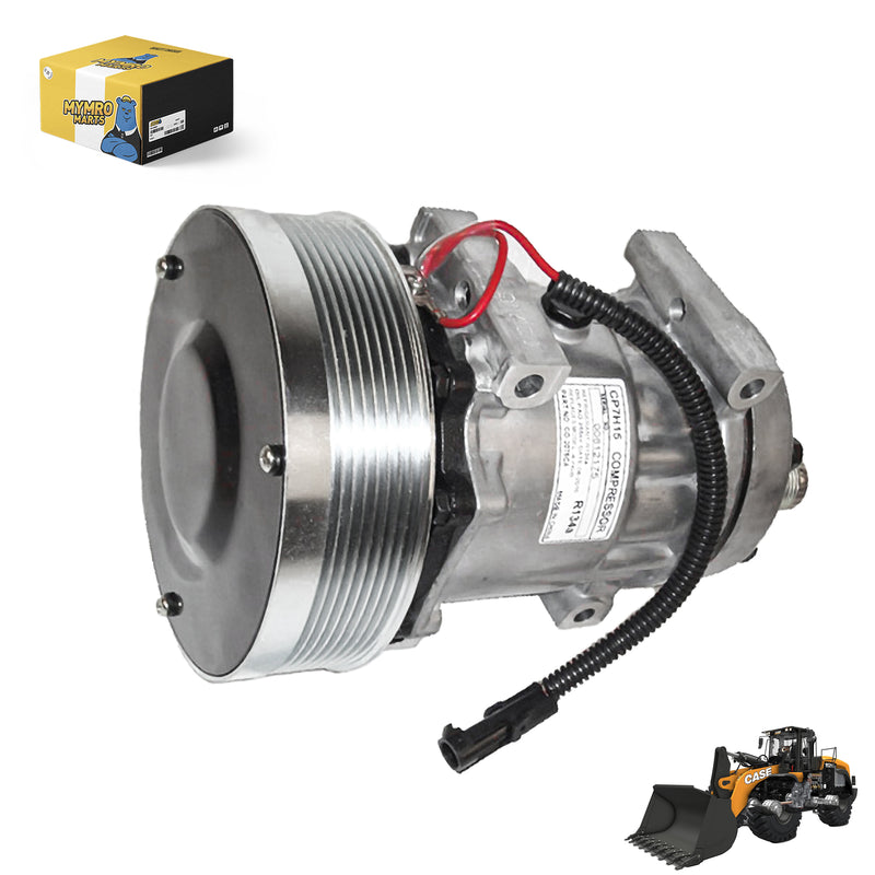 Load image into Gallery viewer, A/C Compressor 86993463 for CASE 1021F 1121F 6130 635 7010 7120 7130 7230 8010 8120 8230 9010 9120 9230 4430 from MyMROmarts
