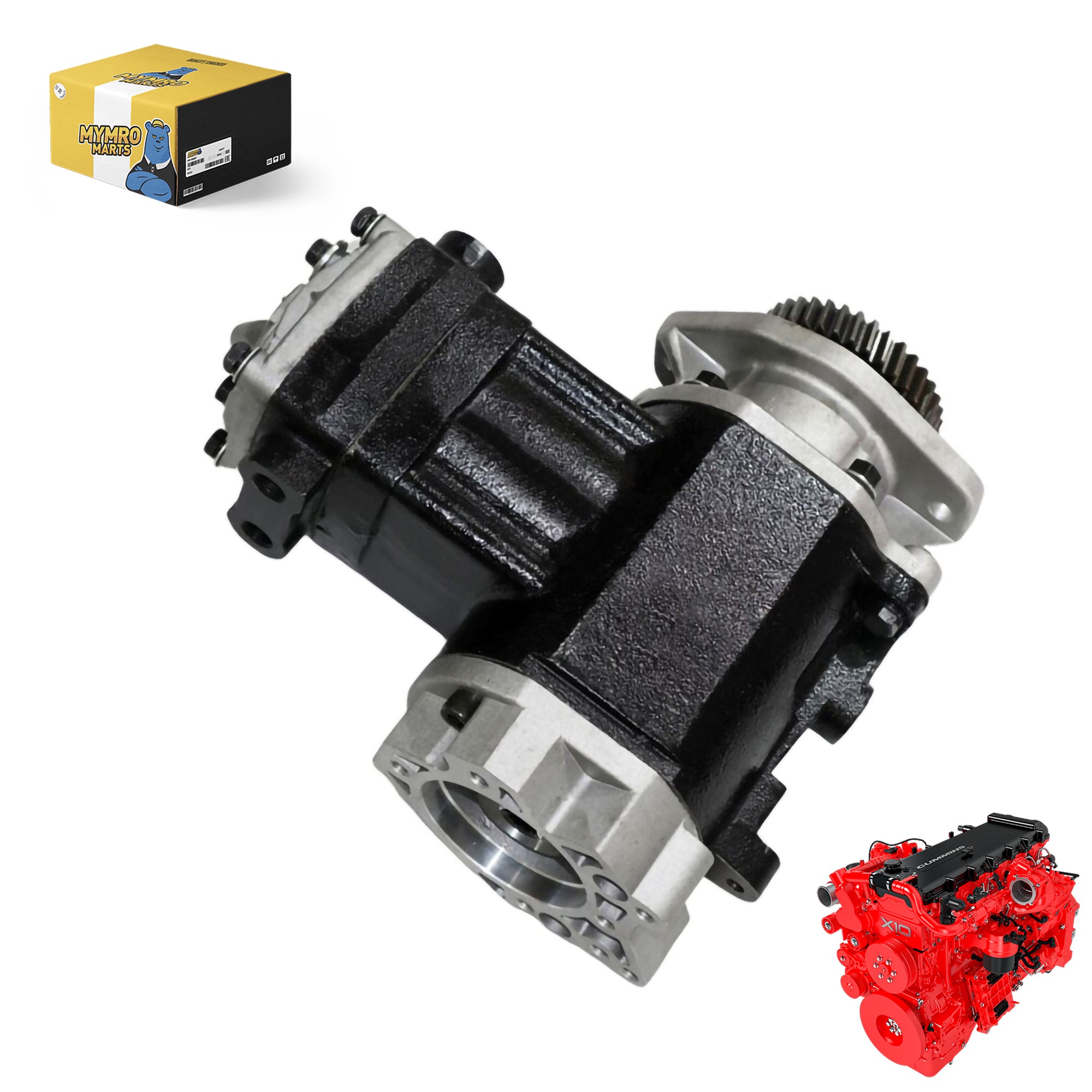 Luchtremcompressor 3558006 voor Cummins-motor 6CT 