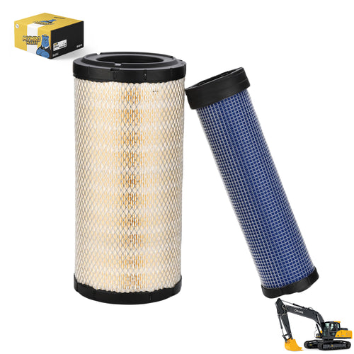 Air Filters Set AT171854 AT171853 for John Deere 310 315 410 Backhoe Loaders 135G 331G Excavators 280 324J 325J Skid Steer Loaders 3100 3200 3210 Tractors from MyMROmarts