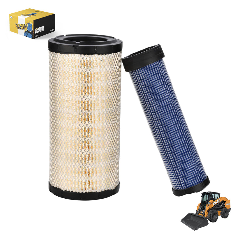 Load image into Gallery viewer, Air Filter Set 222421A1 222422A1 for Case 580 590 Backhoe Loaders SR200 SR220 SR250 SV250 SV300 TR270 TR320 TV380 Skid Steer Loaders 570 650 750 JX90 JX95 JX100 MX80 MX90 MX100 Tractors - Engine Maintenance Parts > Air Filter from MyMROmarts
