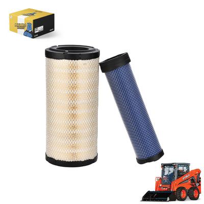 Air Filter Set 5970026112 5523126150 for Kubota SVL95-2S Skid Steer Loader M105X M108S M108X M8200 M8540 M9000 M9540 Tractors - Engine Maintenance Parts > Air Filter from MyMROmarts