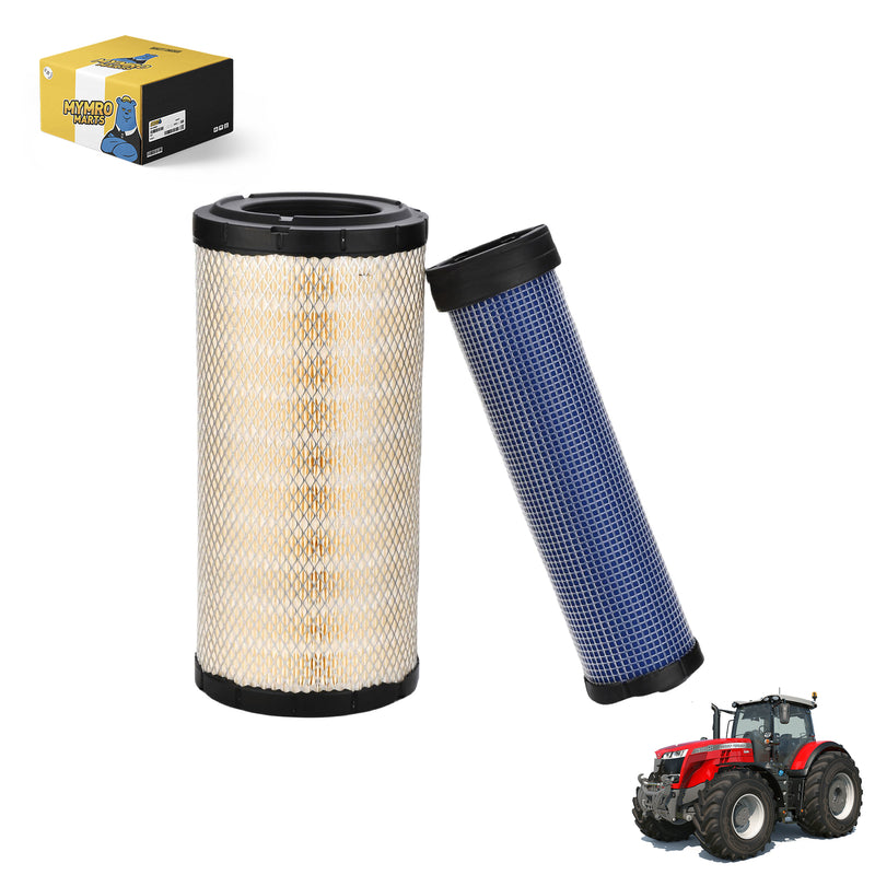 Load image into Gallery viewer, Air Filter Set 6190627M1 6190628M1 for Massey Ferguson 220 3625 3635 3645 5425 5435 5445 5450 5455 5460 6445 6455 6460 6470 Tractors - Engine Maintenance Parts > Air Filter from MyMROmarts
