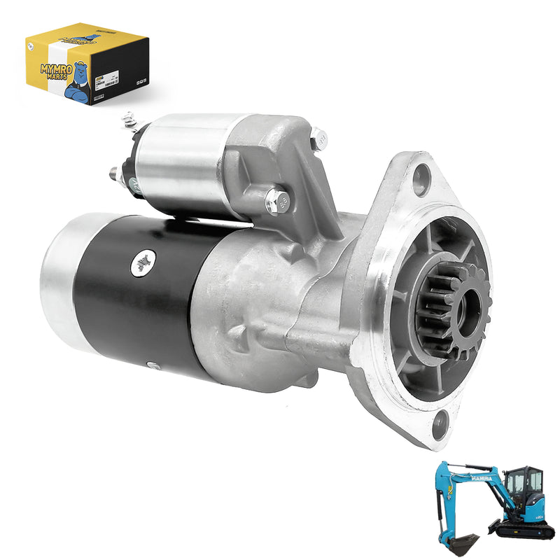 Load image into Gallery viewer, Starter Motor 129136-77011 129400-77012 For Airman AX 30 U CGL-4 AX 35 U CGL-4 AX 50 U CGL-4 Excavators - Electrical Parts &gt; Starter Motor from MyMROmarts
