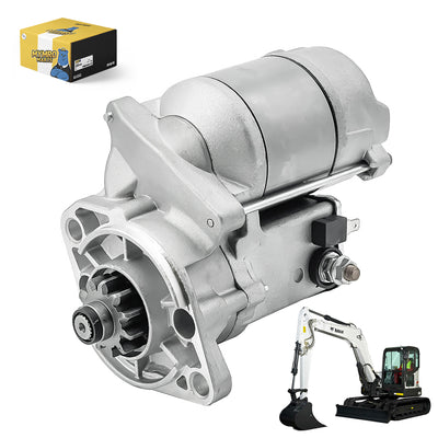 Starter Motor 6636421 For Bobcat 56 Compact Excavator w/ Komatsu 3D72-2B Dsl Engine - Electrical Parts > Starter Motor from MyMROmarts