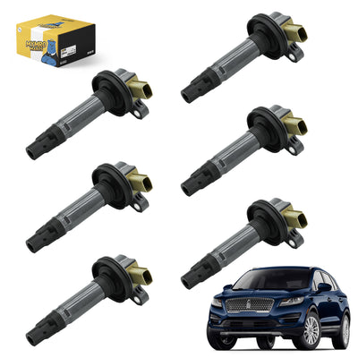 Ignition Coils 6 Packs UF646 BL3Z-12029-C DG549 For Lincoln MKS/MKT EcoBoost MKT Base MKT Reserve Navigator Base / L with V6 - 3.5L - Electrical Parts > Other Electrical Parts > Solenoid Valve Coil from MyMROmarts