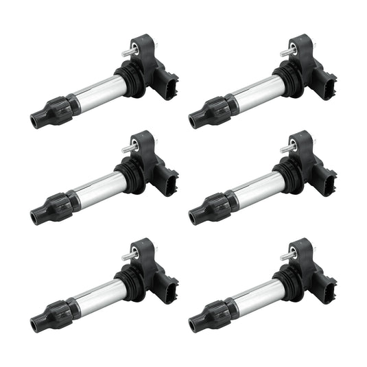 Set of 6 Ignition Coil Pack UF569 C1555 D515C GN10494 For Buick Allure Cadillac ATS CTS XTS Chevy Impala GMC Acadia Pontiac G6 Saab 9-4X Saturn Outlook - Electrical Parts > Other Electrical Parts > Solenoid Valve Coil from MyMROmarts