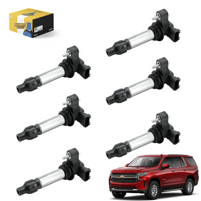 Set of 6 Ignition Coil Pack UF569 C1555 D515C GN10494 For Chevy Malibu Caprice Impala Colorado Camaro Captiva Sport Equinox Traverse with 3.0L/3.6L V6 - Electrical Parts > Other Electrical Parts > Solenoid Valve Coil from MyMROmarts