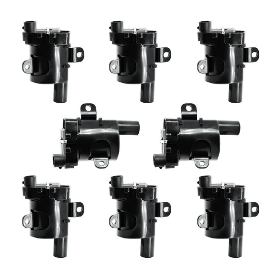 Set of 8 Round Ignition Coil Pack UF262 D585 For Chevy GMC Chevrolet Silverado 1500 2500 3500 Tahoe Suburban Express Sierra Savana Yukon Escalade Avalanche Envoy V8 4.8L 5.3L 6.0L - Electrical Parts > Other Electrical Parts > Solenoid Valve Coil from MyMROmarts