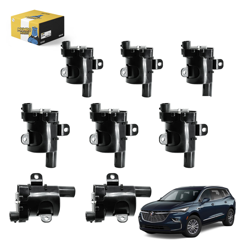 Load image into Gallery viewer, Set of 8 Round Ignition Coil Pack UF262 D585 For Buick 2004-2005 SUV Rainier with Engine V8 5.3L - Electrical Parts &gt; Other Electrical Parts &gt; Solenoid Valve Coil from MyMROmarts
