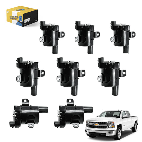 Set of 8 Round Ignition Coil Pack UF262 D585 For Chevrolet Avalanche 1500 Express 1500/2500/3500 Monte Carlo SSR Silverado 1500 with Engine V8 5.3L/4.8L/6.0L - Electrical Parts > Other Electrical Parts > Solenoid Valve Coil from MyMROmarts