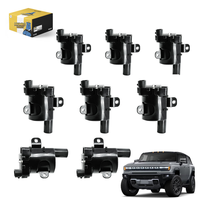 Load image into Gallery viewer, Set of 8 Round Ignition Coil Pack UF262 D585 For Hummer 2003-2007 SUV H2 with Engine V8 6.0L - Electrical Parts &gt; Other Electrical Parts &gt; Solenoid Valve Coil from MyMROmarts
