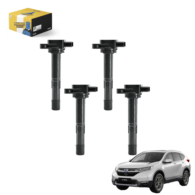 Load image into Gallery viewer, 4PCS Ignition Coil Pack UF311 ‎UF583 30520PNA007 30520RRA007 for Honda Accord CRV Civic Si Element S2000 with 2.0L 2.2L 2.4L L4 - Electrical Parts &gt; Other Electrical Parts &gt; Solenoid Valve Coil from MyMROmarts
